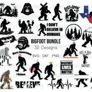 Bigfoot Bundle SVG, Funny Bigfoot SVG